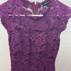 Miusol magenta Lace Dress small